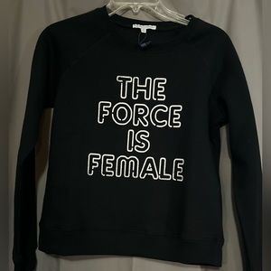 NWT Rebecca Minkoff black sweatshirt size XS